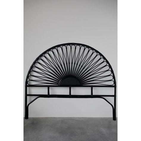 Red Barrel Studio® Quiros Headboard & Reviews | Wayfair Open Frame Headboard, Black Rattan, Rattan Headboard, Queen Size Headboard, Black Headboard, Flower Silhouette, Headboard Designs, Bedroom Headboard, Online Furniture Shopping