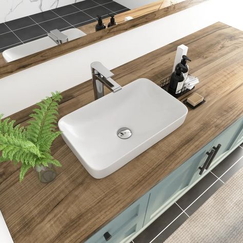 Wayfair | Bathroom Sinks You'll Love in 2024 Bathroom Design Styles, Cosy Decor, Drop In Bathroom Sinks, Counter Basin, Console Sinks, Vessel Bathroom Sink, Vessel Sink Bathroom, Compact Living, Vessel Sinks