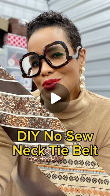 Bengela Holmes on Instagram: "REPOST for my new friends and old friends in case you missed it!  I love this look with the wide bottom grandpa ties.❤️  #unwastedresale #necktiestyle #necktiebelts #upcycle #diycrafts" Using A Tie As A Belt, Neck Tie Necklace, Tie Ideas For Woman, Neck Tie Necklace Diy, Styling Ties Women, Tie Upcycle Ideas, How To Style A Tie Women, Dickey Collar Outfit, Tie For Women Outfits