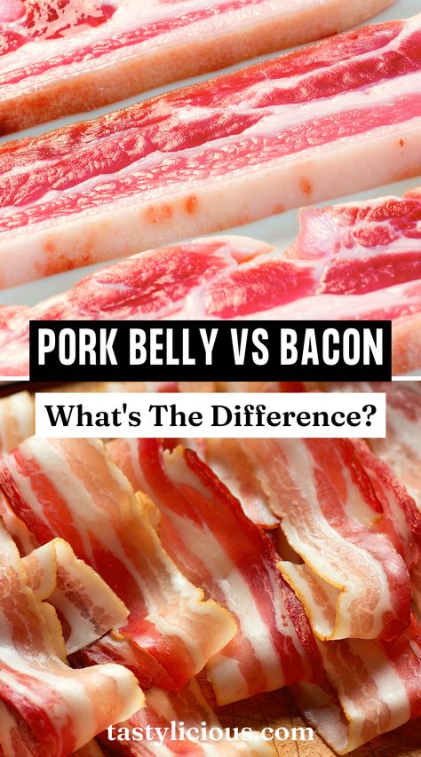 pork belly vs bacon price | can i use pork belly instead of bacon | is pork belly healthier than bacon | fall recipes dinner | healthy lunch ideas | dinner ideas | breakfast ideas | easy healthy dinner recipes Bacon Wrapped Pork Belly, Side Pork How To Cook, Homemade Bacon Recipes Pork Belly, How To Make Bacon From Pork Belly, What To Do With Pork Belly, Making Bacon From Pork Belly, Pork Belly Carbonara, Pork Belly Breakfast Recipes, Carnivore Pork Belly Recipes