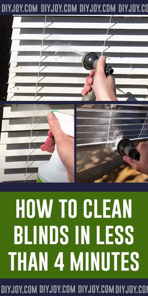 How To Clean Blinds In Less Than 4 Minutes - DIY House Cleaning Tips and Tricks #CleanBlinds #CleaningTips via @diyjoycrafts Cleaning Blinds Easy, Cleaning Mini Blinds, Cleaning Wood Blinds, House Cleaning Tips And Tricks, Clean Blinds, Clean Window Blinds, Vinyl Mini Blinds, Easy House Cleaning, Brian Lee