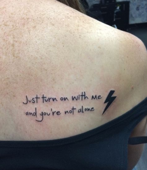 David Bowie Tattoo Lyrics, Ziggy Stardust Tattoo, David Bowie Lightning Bolt Tattoo, Star Man Tattoo David Bowie, Bowie Tattoo Ideas, Bowie Inspired Tattoo, David Bowie Lyric Tattoo, David Bowie Tattoo Ideas, David Bowie Lyrics