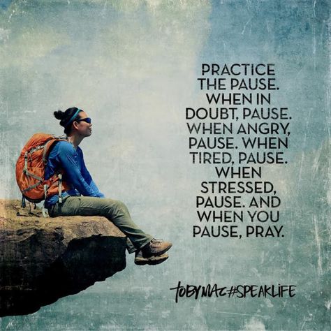 “Practice the Pause” Toby Mac #speaklife Tobymac Speak Life, Toby Mac, The Pause, Speak Life, Life Quotes Love, Words Of Encouragement, Faith Quotes, The Words, Great Quotes