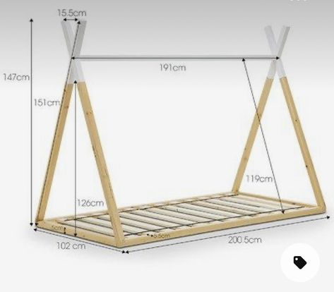 Teepee Bed Diy, Diy Teepee Bed, Bunk Beds For Girls Room, Diy Kids Bed, Bunk Bed Room, Teepee Bed, Children's Bedroom Ideas, Toddler Girl Room, Toddler Rooms