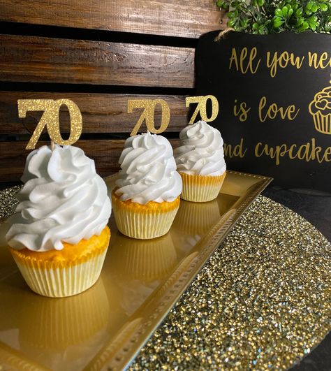 Excited to share this item from my #etsy shop: 70th Birthday Cupcake Topper/ 70th Birthday Party Decorations/ custom cupcake topper/ party supplies #birthday #70thpartyideas #70thbirthdaydecor #70thbirthdayparty #70thparty #70thbirthday #partydecorations #birthdaypartydecor #birthdayparty 75 Birthday Cupcakes, 70th Cupcakes, 70th Birthday Cupcakes, 70 Cupcake Cake Number, 70 Cupcake Cake 70th Birthday, Cheers To 70 Years Birthday, 100th Birthday Party Decorations, 90th Birthday Party Decorations, 70th Birthday Parties Decorations