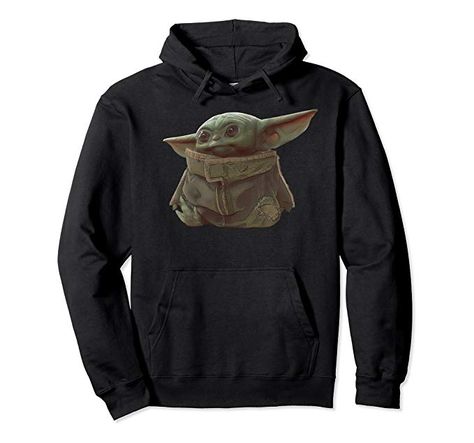 Star Wars The Mandalorian The Child Portrait Pullover Hoodie.     Solid colors: 80% Cotton, 20% Polyester; Heather Grey: 78% Cotton, 22% Poly; Dark Heather: 50% Cotton, 50% Polyester     Imported     Machine wash cold with like colors, dry low heat     Officially Licensed Star Wars Apparel     19STMD00088A-001; He may look like a Baby Yoda, but this lovable creature is referred to as The Child.     8.5 oz, Classic fit, Twill-taped neck Star Wars Mandalorian, Child Portrait, Simple Portrait, Star Wars Merchandise, Star Wars The Mandalorian, New Star Wars, The Mandalorian, Hoodie Outfit, Kids Portraits