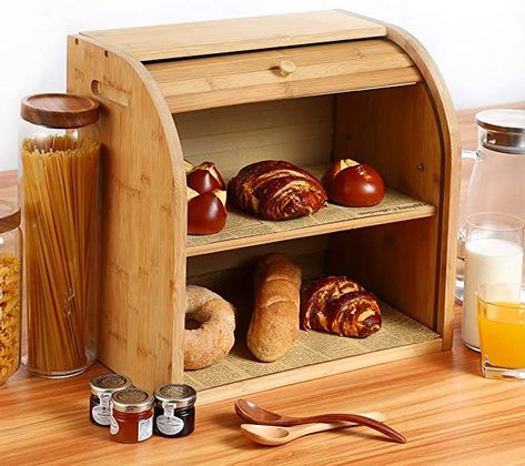 Bread Stand, Bread Keeper, Farmhouse Bread Boxes, Farmhouse Bread, Small Plant Stand, Wooden Bread Box, European Decor Style, European Decor, Small Condo