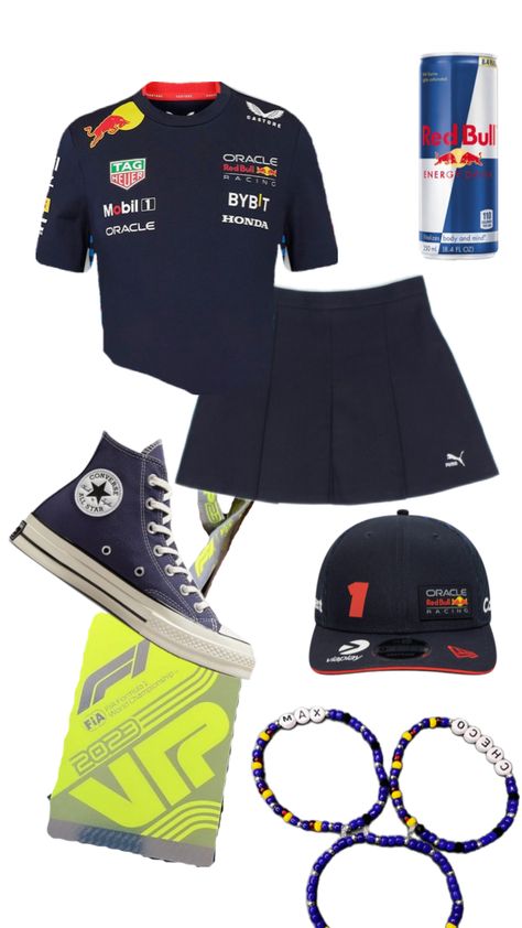 #redbullracing #maxverstappen #checoperez #f1 #paddock F1 Paddock, Red Bull F1, Race Day Outfits, Red Bull Racing, Gaming Clothes, Women's Costumes, Cute Fits, Boss Babe, Girly Things