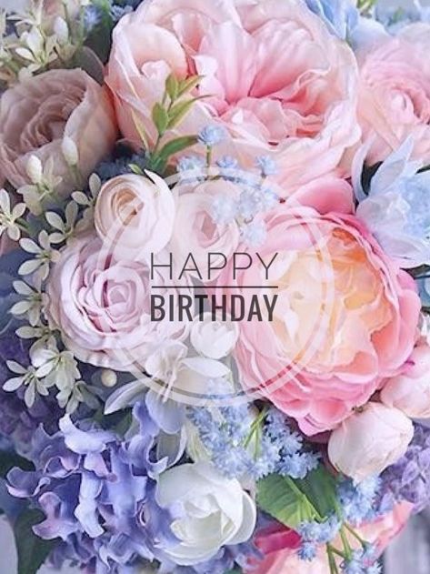 Happy Birthday Flower Cake, Happy Birthday Bouquet, Happy Birthday Wishes Pics, Happy Birthday Floral, Happy Birthday Flowers Wishes, Happy Birthday Illustration, Birthday Wishes Pics, Birthday Wishes Flowers, Birthday Wishes Greetings