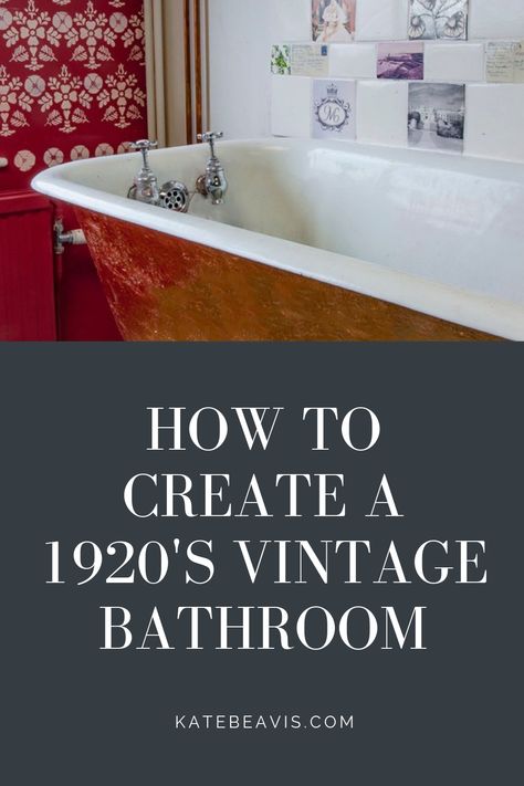 1920s Modern Bathroom, 1920s Bathroom Lighting, 1920’s Inspired Bathrooms, Vintage Spa Bathroom, Small Victorian Bathroom Vintage, 1920 Bathroom Tile, 1920s Bathroom Vanity, 1920 Bathroom 1920s Style Vintage, 1920 Style Bathroom