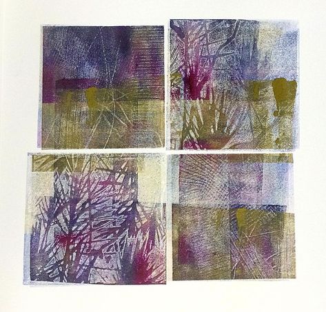 Else Heinsen on Instagram: “Four square zinc etching plates-printed on a Vandercook Letterpress using a brayer for colors. #printmaking #letterpressprinting #etchings…” Printed Plates, Letterpress Printing, Original Prints, Four Square, Letterpress, Etching, Printmaking, Printed Shower Curtain, Square