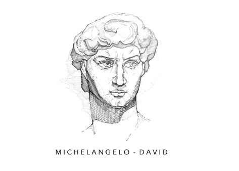 Michelangelo - David | this is actually a sculpture and also includes the whole body lol The David Statue, David Tattoo, Statue Of David, Surrealism Drawing, Womenswear Shoes, Drawing Legs, Statue Tattoo, Hair Sketch, Hipster Man