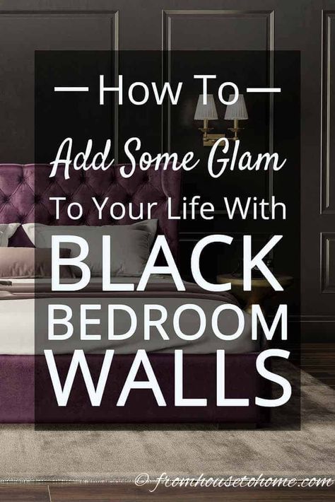 Love these decor ideas for black bedroom walls. Great inspiration for different color schemes, but I really love the ones with white trim and painted ceilings.  #fromhousetohome #bedroom #bedroomideas #bedroomdecor #decorating #decoratingideas #bedroommakeover #masterbedroommakeover #guestbedroomideas Black Bedroom Walls And Ceiling, 2023 Bedrooms, Ceiling Ideas Bedroom Aesthetic, Black And Pink Bedroom Ideas, Black Bedroom Walls, Black And Pink Bedroom, Pink And Black Bedroom Ideas, Pink Black Bedrooms, Goddess Room