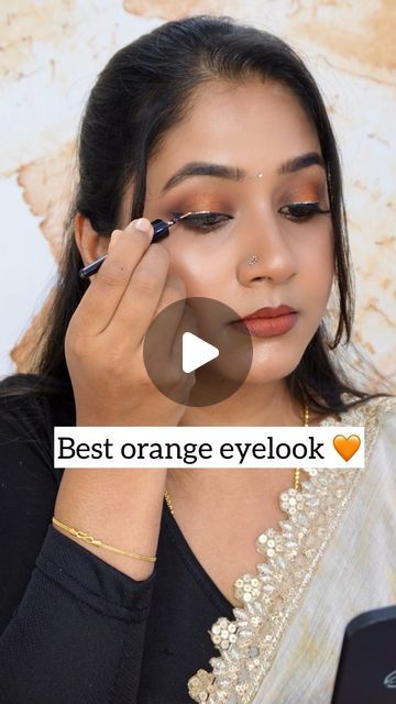 Indian Skin Makeup, Makup Looks, Orange Eyeshadow, Subtle Makeup, Beauty Glazed, Diamond Dust, Makeup For Beginners, Eyeshadow Looks, Party Makeup