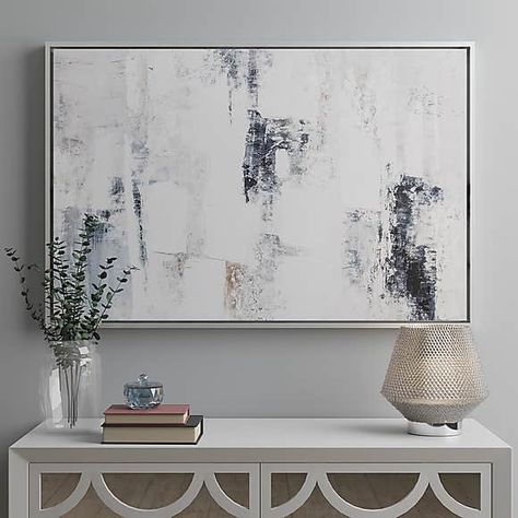 Erica Davies, Mcgee Style, Narrow Living Room, Room Canvas, Living Room Canvas, House Art, Abstract Canvas Painting, Wall Art Canvas Painting, Living Room Grey