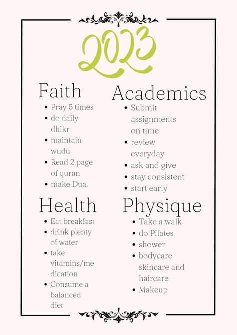 Islamic goals. Academic goals. Health goals. 2023 goals. New years resolution. Body goals Craving Academic Validation, Academic Goals High School, Academic Goals Ideas, Crave Academic Validation, Academic Quotes, 2024 Prep, Muslim Motivation, Goals School, Routine Goals