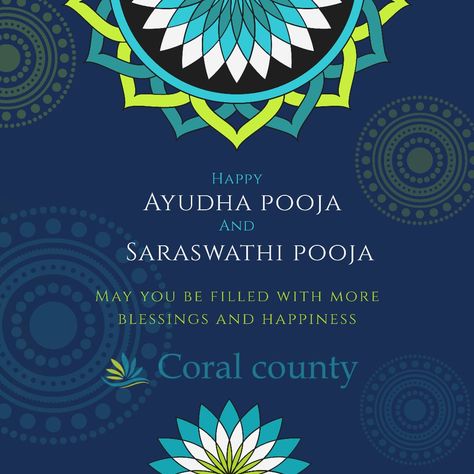 #Coral_county wishes you good health, prosperity, success on this auspicious day of #AyudhaPooja & #VijayaDasami Saraswathi Pooja, Good Health, Coral, Health, Quick Saves