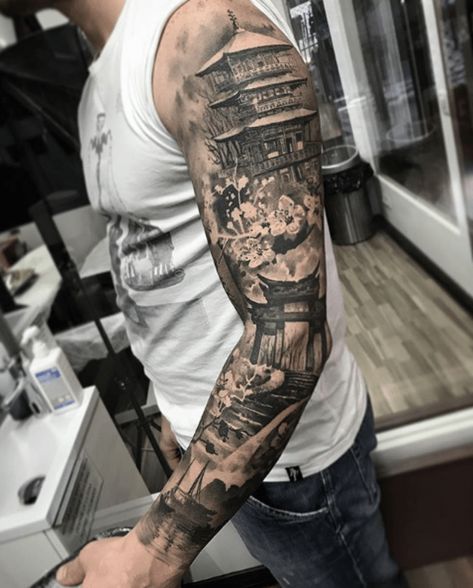 Tattoo Ideas Arm, Big Tattoos, Geisha Tattoos, Samurai Tattoo Sleeve, Samurai Tattoo Design, Geisha Tattoo, Men Tattoos Arm Sleeve, Men Tattoo, Cool Forearm Tattoos