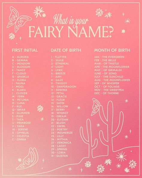 CALLING ALL FAIRIES 🧚🏼‍♂️💞✨ Drop your fairy name in the comments… we’ll be picking one of you to try our magical new launch, on us! #daehair | Instagram Your Fairy Name, Fairy Name, Name Maker, Fairy Names, Fantasy Names, Meeting Someone New, Drawing Stuff, Someone New, Stairway To Heaven