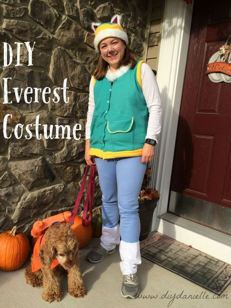 DIY Everest Costume from Paw Patrol Everest Paw Patrol Costume, Paw Patrol Kostüm, Skye Paw Patrol Costume, Paw Patrol Halloween Costume, Diy Paw Patrol, Adult Costumes Diy, Sew Halloween Costume, Paw Patrol Costume, Everest Paw Patrol