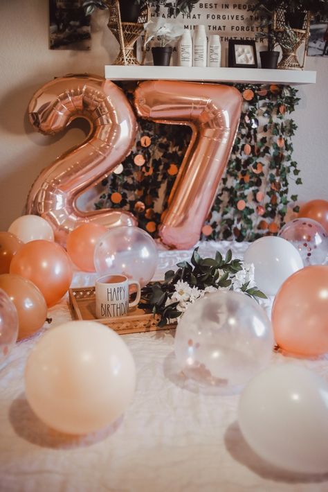 27 years and going… (How To DIY a birthday photoshoot) 27 Year Old Birthday Photoshoot, 27th Birthday Balloons, 27 Birthday Decor, 27 Birthday Balloons, 27 Years Old Birthday Cake, Happy Birthday 27 Years, Birthday 27 Years Ideas, Hello 27 Birthday, Cake 27th Birthday