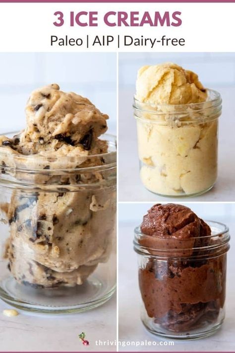 Aip Ice Cream No Churn, Aip Friendly Desserts, Ninja Creami Aip, Quick And Easy Aip Recipes, Aip Desserts Easy Autoimmune Paleo, Aip Dairy Free Recipes, Whole 30 Ice Cream, Aip Deserts Autoimmune Paleo, Aip Apple Crisp