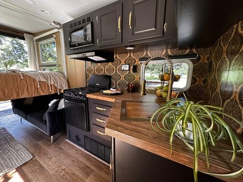 This Toy Hauler Renovation Features A...Swing?! Toy Hauler Camper Remodel, Toy Hauler Renovation, Toy Hauler Garage Remodel, Toy Hauler Remodel, Weekend Warrior Toy Hauler Remodel, Keystone Raptor Toy Hauler Remodel, Toy Hauler Garage Bed, Toy Hauler Garage Master, Natural Wood Accents