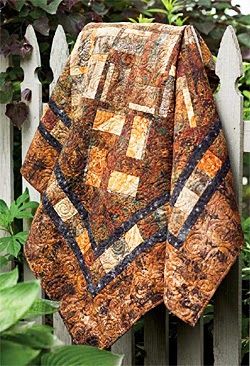 Inspired by Fabric: Northwoods Man quilt by Terry Albers; pattern featured in Fons  Porter's Love of Quilting Nov/Dec 2013 Quilt Corners, Quilting Quotes, Man Quilt, Corner Unit, Leather Recliner, Barn Quilts, Quilting Tutorials, Quilt Kit, Square Quilt