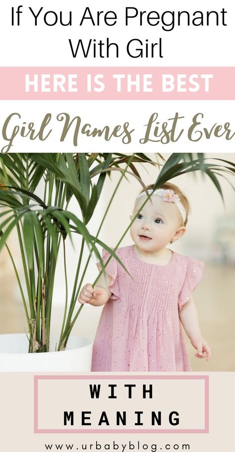 To make things a little bit easier here are our 100 top baby girl names, with a little about where each one comes from, in alphabetical order… #babynames #girlnames #girlnameslist #babygirlnames Girl Names List, Rustic Boy Names, Top Baby Girl Names, Best Girl Names, Vintage Boy Names, Strong Baby Names, List Of Girls Names, Uncommon Baby Names, Traditional Baby Names