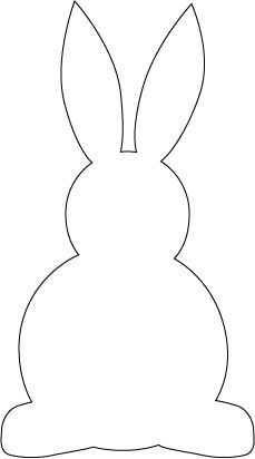 bunny pattern Påskeaktiviteter For Barn, Easter Bunny Template, Bunny Templates, Bunny Images, Easter Bunny Crafts, Spring Easter Crafts, Easter Projects, Easter Crafts Diy, Bunny Crafts