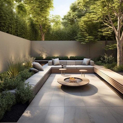 3+ Garden Slabs Ideas to Add Elegance and Functionality to Your Outdoor Area • 333k+ Inspiring Lifestyle Ideas Garden Slabs Ideas, Built In Garden Seating, Backyard Lounge, Garden Slabs, Stone Pathways, Farmhouse Style Exterior, Luxury Pools Backyard, Functional Garden, Hotel Garden