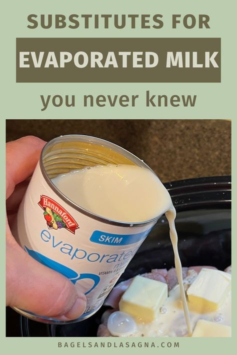 If you're looking for a substitute to evaporated milk to use in recipes, you'll be shocked at how many options you have. Many are dairy free and would work with a vegan diet. Homemade Evaporated Milk Recipes, Vegan Evaporated Milk Recipes, Keto Evaporated Milk, Diy Evaporated Milk, What To Do With Extra Evaporated Milk, How To Make Evaporated Milk, Substitute For Evaporated Milk, Dairy Free Evaporated Milk, Vegan Evaporated Milk