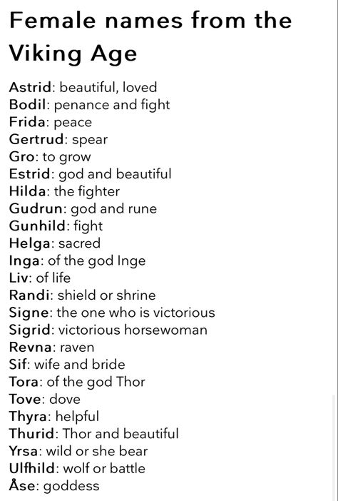 Norse Names, Viking Names, Fantasy Character Names, Female Character Names, Best Character Names, Fantasy Names, Writing Motivation, Creative Names, Pretty Names