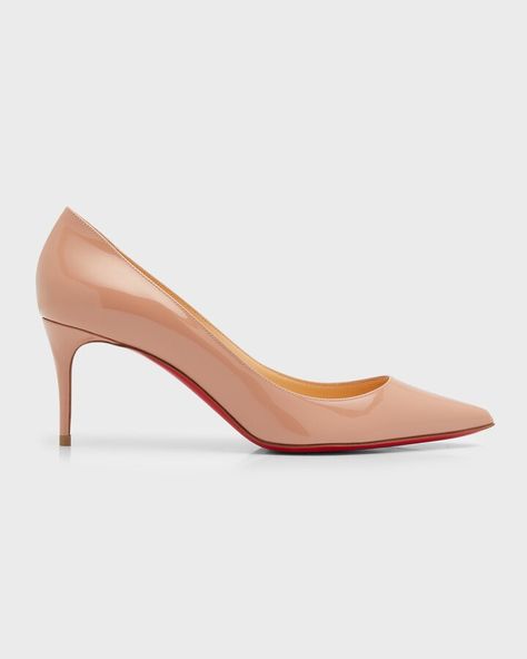 Kate 70mm Patent Red Sole Pumps Loubiton Heels, Louboutin Outfit, Beautiful Wardrobe, Louboutin Kate, Feminine Shoes, Christian Louboutin Kate, Christian Louboutin Boots, Christian Louboutin So Kate, Shoes Ideas