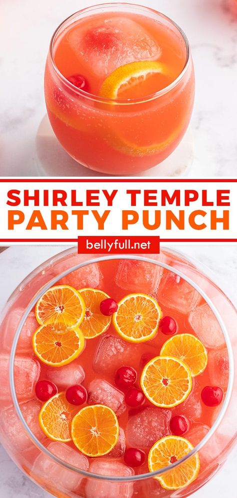 Party Punch Recipe, Alcohol Shots, Shirley Temple Drink, Alcoholic Punch Recipes, Party Punch Recipes, Alcoholic Punch, Christmas Punch Recipes, Punch Drinks, Drink Recipes Nonalcoholic