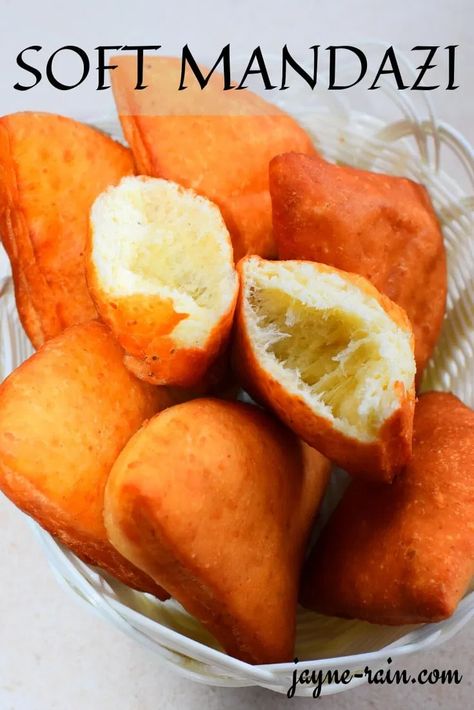 Mandazi Recipe (East African Doughnuts/ Mahamri) - Jayne Rain Kenyan Mandazi Recipe, Mandazi Recipe, Kenyan Recipes, Kenyan Food, African Dishes, Yeast Dough, Dry Coconut, Traditional Dishes, Doughnut Recipe