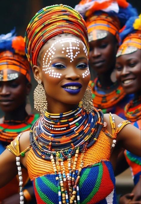 African Face Paint, Africa Art Design, African Royalty, Afrique Art, Afrikaanse Kunst, Afro Style, Afrocentric Art, African People, Africa Art