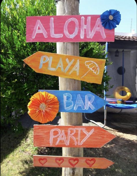 Hawai Party, Tropisk Fest, Hanging Paper Craft, Wall Hanging Paper Craft, Craft For Home Decoration, Flowers Paper Craft, Hawaii Theme, Hawaiian Party Theme, Sunset Party