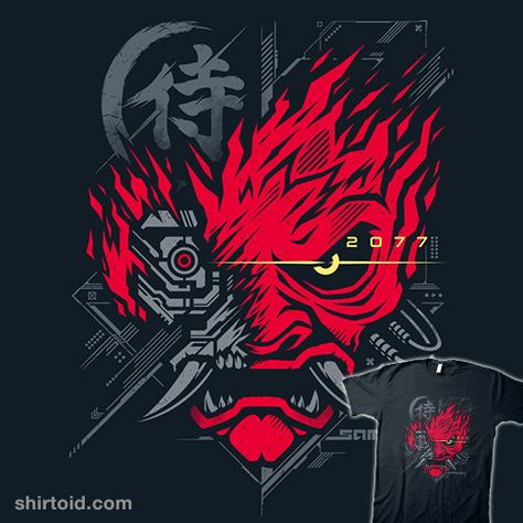 Cyberpunk Samurai Logo, Cyberpunk Tattoo, Cyberpunk Games, Cyberpunk Design, Cyberpunk Anime, Japan Tattoo Design, Samurai Tattoo, Stencil Projects, Cyberpunk Aesthetic