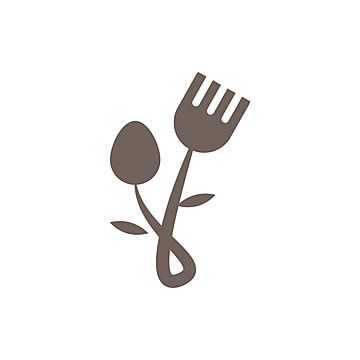 Sendok Garpu Logo, Food Logo Aesthetic, Healthy Symbol, Health Food Logo, Spoon And Fork Logo, Tea Template, Food Symbol, Diet Logo, Fork Logo