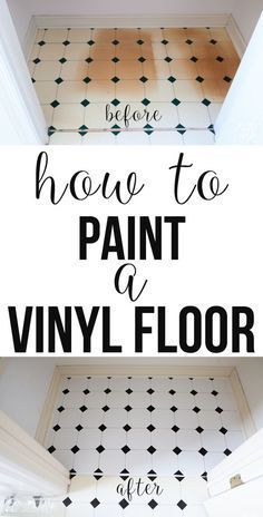 DIY: How to fix a damaged vinyl floor. Use this paint to do it so it lasts. Painting Laminate Floors, Sound Proof Flooring, Painting Linoleum Floors, Paint Linoleum, Diy Painted Floors, Painted Vinyl Floors, Vinyl Flooring Bathroom, Vinyl Sheet Flooring, Floor Makeover