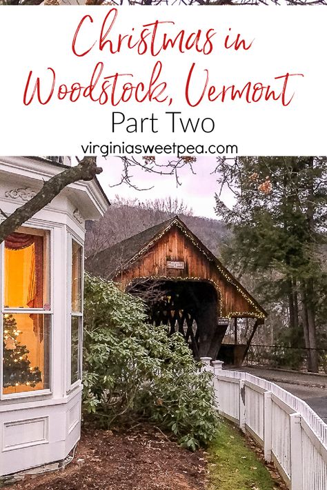 Enjoy the charm of Woodstock Vermont at Christmas. See decorations in the town, hikes to enjoy, and fun places to visit in the Woodstock area. via @spaula Woodstock Vermont Christmas, Christmas In Vermont, Visit Vermont, Christmas Trips, Vermont Christmas, Fun Places To Visit, Vermont Travel, Vermont Winter, New England Christmas