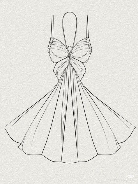 Technical Fashion Drawing, Fashion Design Inspiration, Fashion Figure Drawing, Fashion Design Template, Fashion Illustrations Techniques, Fashion Drawing Tutorial, Mode Crochet, Fashion Illustration Sketches Dresses, Fashion Design Sketchbook