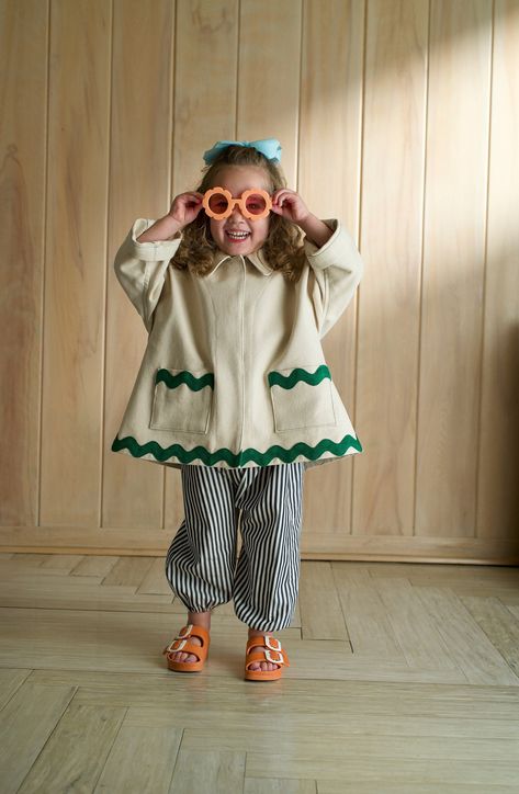 Canvas Chore Coat Ric Rac Classic Chore Coat, Canvas Handmade Kids Cotton Overcoat, Cotton Jacket, Toddler Jacket, Girls Jacket - Etsy Clothes Tree, Kids Jackets, Toddler Jacket, Kids Fashion Trends, Baby Fits, Chore Coat, Kids Wardrobe, Handmade Kids, Ric Rac