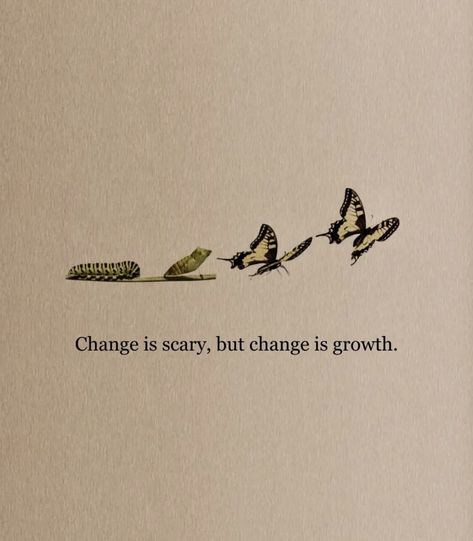 Change is inevitable, growth is optional. 🐛 ⁠ ⁠ ⁠ image: @wordsyoulovee on IG Change Is Scary, Integrative Nutrition Health Coach, Change Is Inevitable, Grad Shoot, Student Login, Nutrition Science, Integrative Nutrition, Holistic Health Coach, Professional Growth