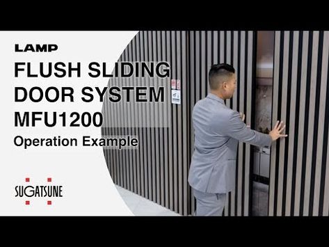 MFU1200 FLUSH SLIDING DOOR SYSTEM

Limited number of parts for easy installation.
The two-way damper allows doors to be both opened and closed softly.... Flush Sliding Door, Sliding Door Systems, Automatic Door, Sliding Door, Building Design, Sliding Doors, Design Elements, Two By Two, Doors