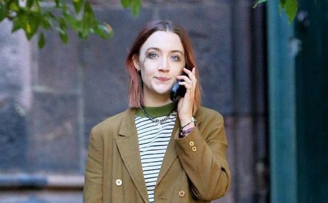 Lady Bird, Red Hair, A Woman, Building, Green, Red, Hair