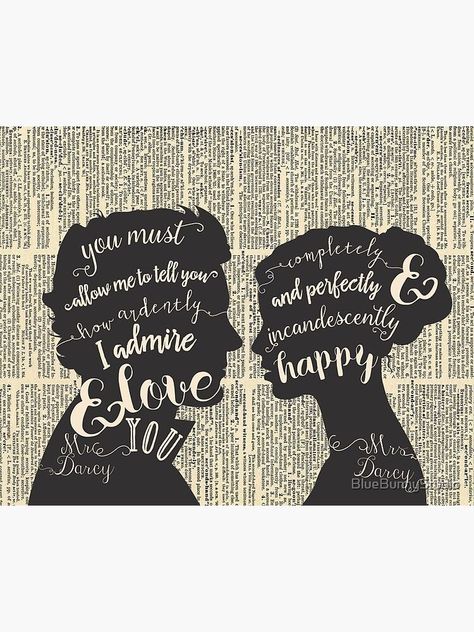 Book Lovers Wedding, Jane Austen Wedding, Prejudice Quotes, Pride And Prejudice Quotes, Nerd Wedding, Best Movie Lines, Pride And Prejudice 2005, 27th Birthday, Gift Poster