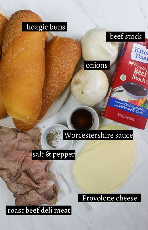 Roast Beef Dip, Roast Beef French Dip, Beef Sandwiches Crock Pot, Roast Beef Deli Meat, Easy French Dip Sandwiches, Roast Beef Lunch, Deli Roast Beef, French Dip Sandwich Crockpot, Deli Meat Recipes