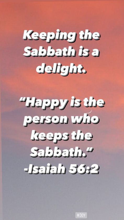 Isaiah 56:2 - Keeping the Sabbath is a delight. - verse of the day - Bible Scripture verses | Land of Honey Sunday Bible Verse, Happy Sabbath Images, Sabbath Quotes, Happy Sabbath, Bible Says, Powerful Bible Verses, Beautiful Bible Verses, Inspirational Verses, Good Morning God Quotes